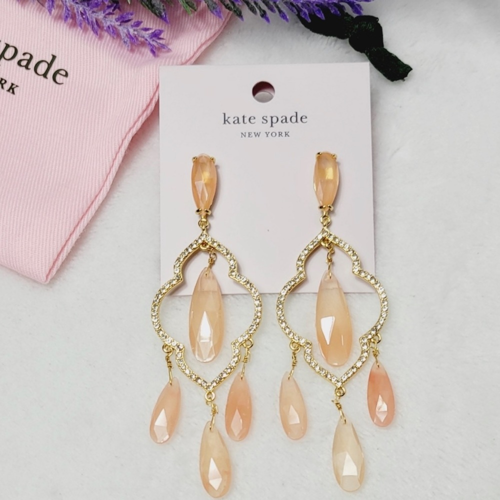 💐Kate Spade Lantern Gems Large Chandelier Earrings 💐